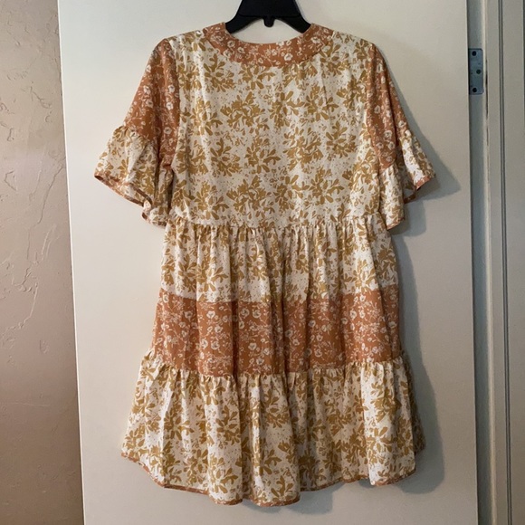 Lost In Thought Cream White Floral Dress - Picture 7 of 8